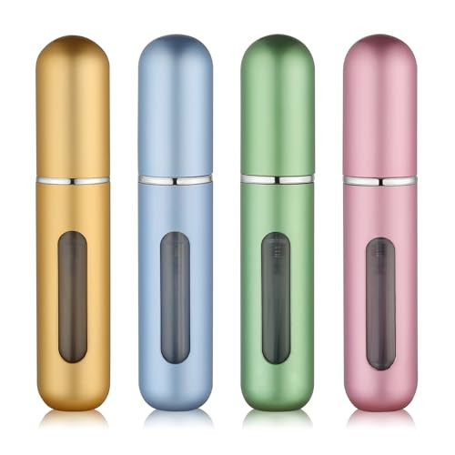 STSFI Perfume Travel Refillable Tsa Approved Misting Spray Bottles, Pocket Perfume Fill from Bottom Travel Size Perfume Refill Bottle, Cologne Atomizer Sprayer for Travel Finds | Amazon (US)