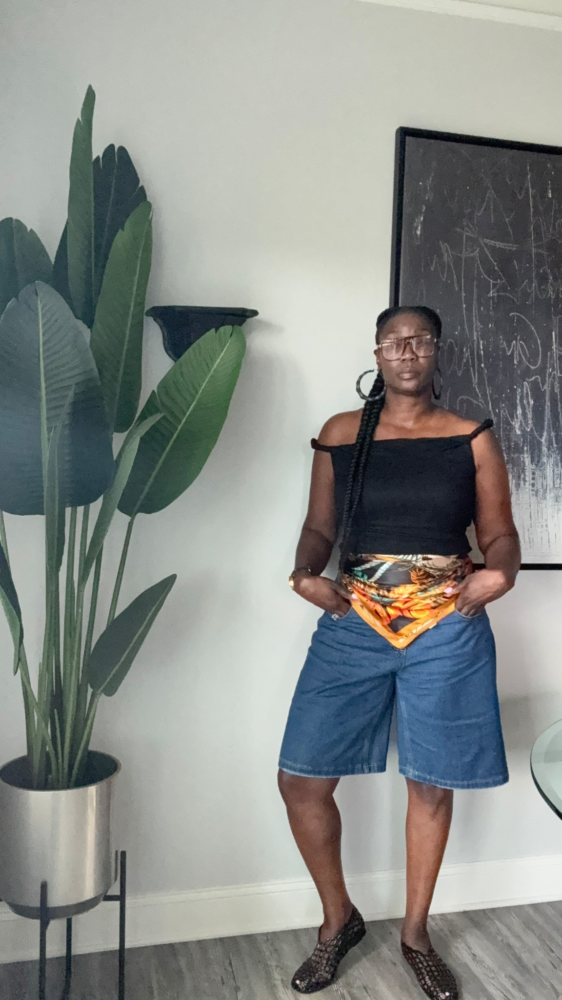 OOTD 
The outfit is simple.
The scarf does the talking.
One bold piece can shift the whole feel.

#LTKPlusSize #LTKStyleTip #LTKMidsize