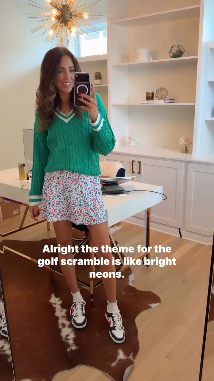 Golf scramble night outfit! The theme was neon/bright colors and this sweater did not disappoint & will be worn again! 

#foudnitonamazon #golf #outfit

#LTKootd #LTKActive #LTKSeasonal