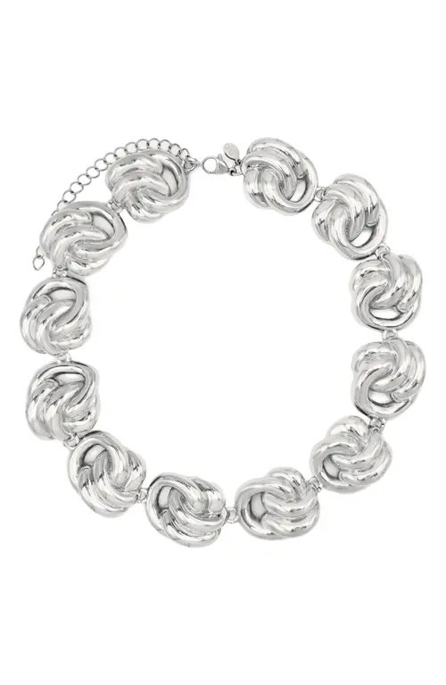 Petit Moments Miami Knot Link Necklace in Silver at Nordstrom | Nordstrom