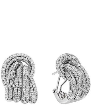 SHASHI Margaux Pave Huggie Hoop Earrings | Dillard's | Dillard's