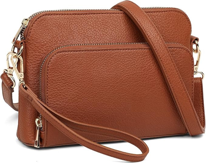 Marvolia Crossbody Bag for Women - PU Leather Shoulder Bag Trendy Small Crossbody Purse Bag for T... | Amazon (US)
