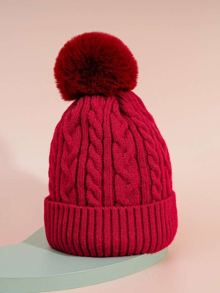 Pom Pom Knit Beanie | SHEIN