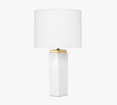 Ketch Marble Hexagon Table Lamp | Pottery Barn (US)