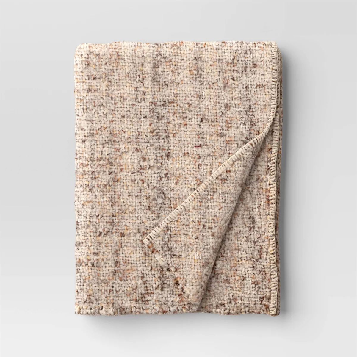 Marled Boucle Throw Blanket Neutral - Threshold™ | Target