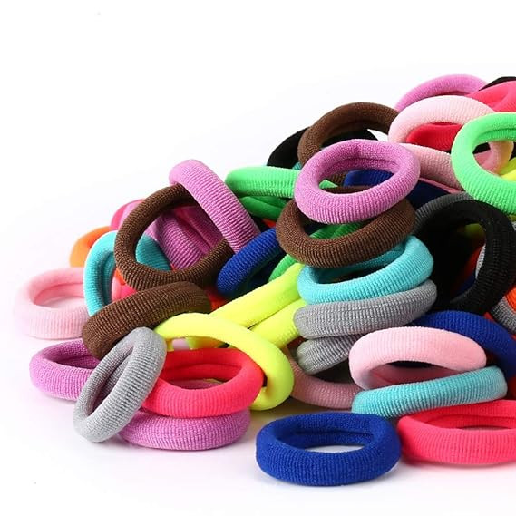 120PCS Baby Hair Ties, Cotton Toddler Hair Ties for Girls and Kids, Seamless Hair Bands, Elastic ... | Amazon (US)