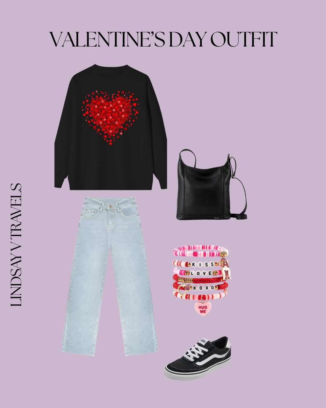 Feeling festive and comfy this Valentine's Day with my new favorite tee and matching jeans. Perfect to show some love with those adorable bracelets!  

 #LTKValentine #LTKdayinmylife #LTKSeasonal