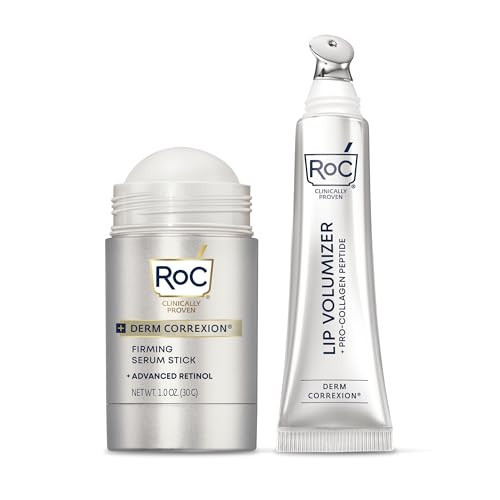Bundle of RoC Derm Correxion Lip Volumizer - Lip Plumper Peptide Treatment with Hyaluronic Acid & Vitamin E + RoC Derm Correxion Retinol Firming Serum Stick | Amazon (US)