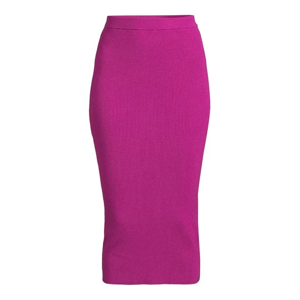 Sofia Jeans by Sofia Vergara Women's Elastic Waist Sweater Skirt | Walmart (US)