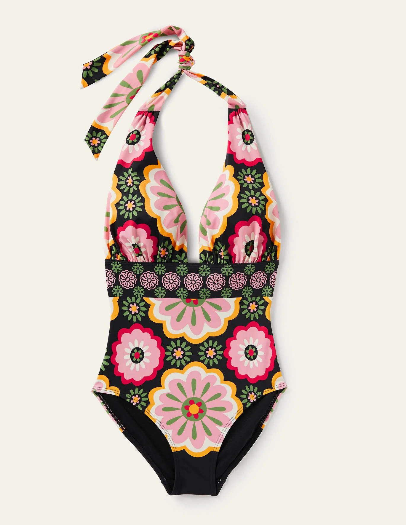 Merano Deep V-neck Swimsuit | Boden (US)