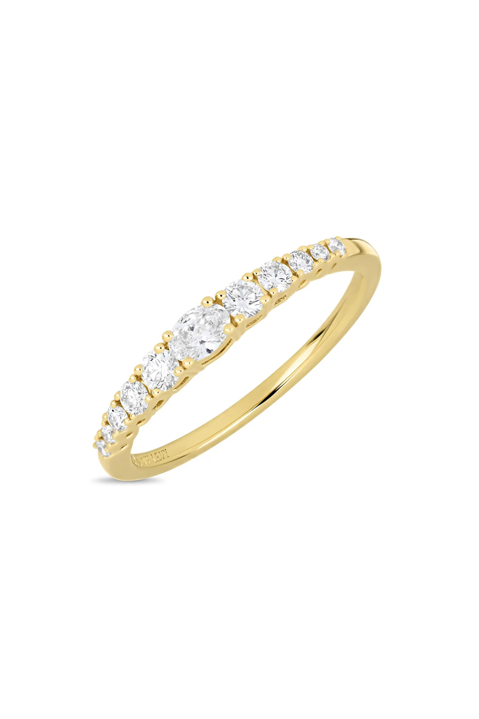 18K Gold Audrey Diamond Stackable Ring (Online Trunk Show) (Women) | Nordstrom | Nordstrom