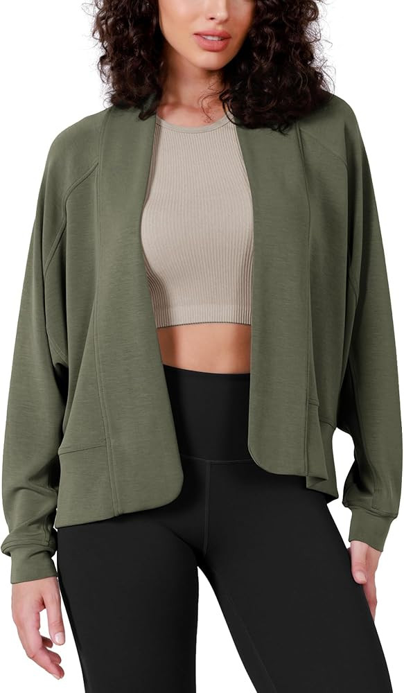 ODODOS Women's Modal Soft Open Front Cardigans Long Sleeve Casual Wrap Outwear | Amazon (US)