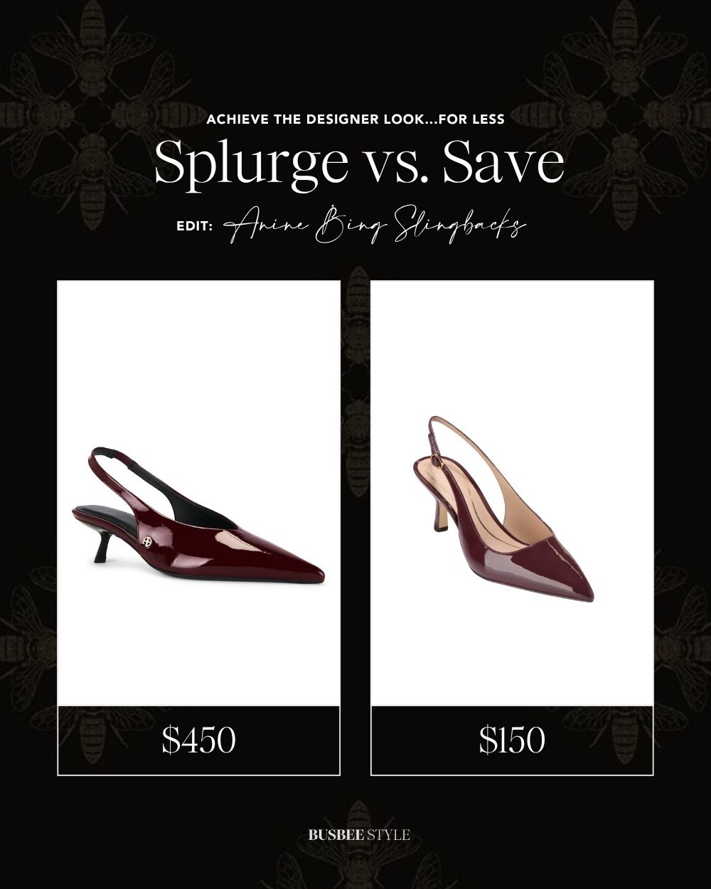 Look for less slingback pumps. Perfect color for the holidays! 



#LTKSeasonal #LTKShoeCrush #LTKHoliday