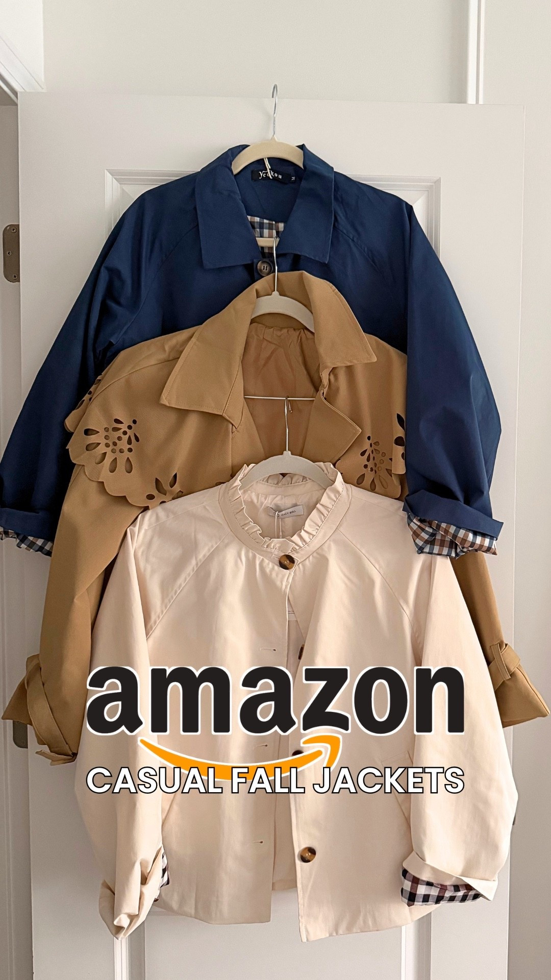 3 cute casual fall jackets under $50 on Amazon! My favorite is the navy ;) 

The cream fits a little closer to the body if you don’t love a boxy fit. I got a small in each one! 

Amazon fashion // Amazon fall fashion finds // fall essential // look for less

#LTKSeasonal