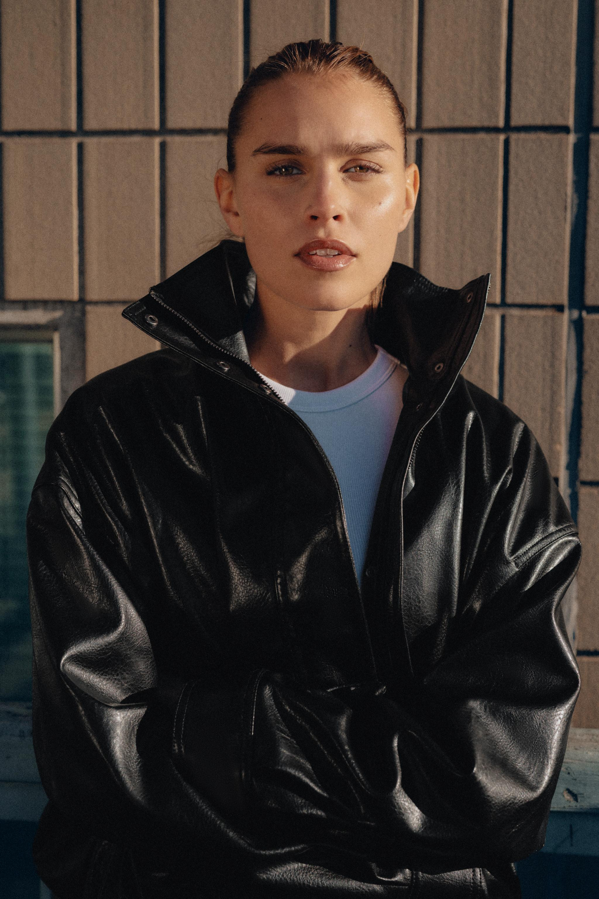 FAUX LEATHER VOLUME JACKET | Zara Canada