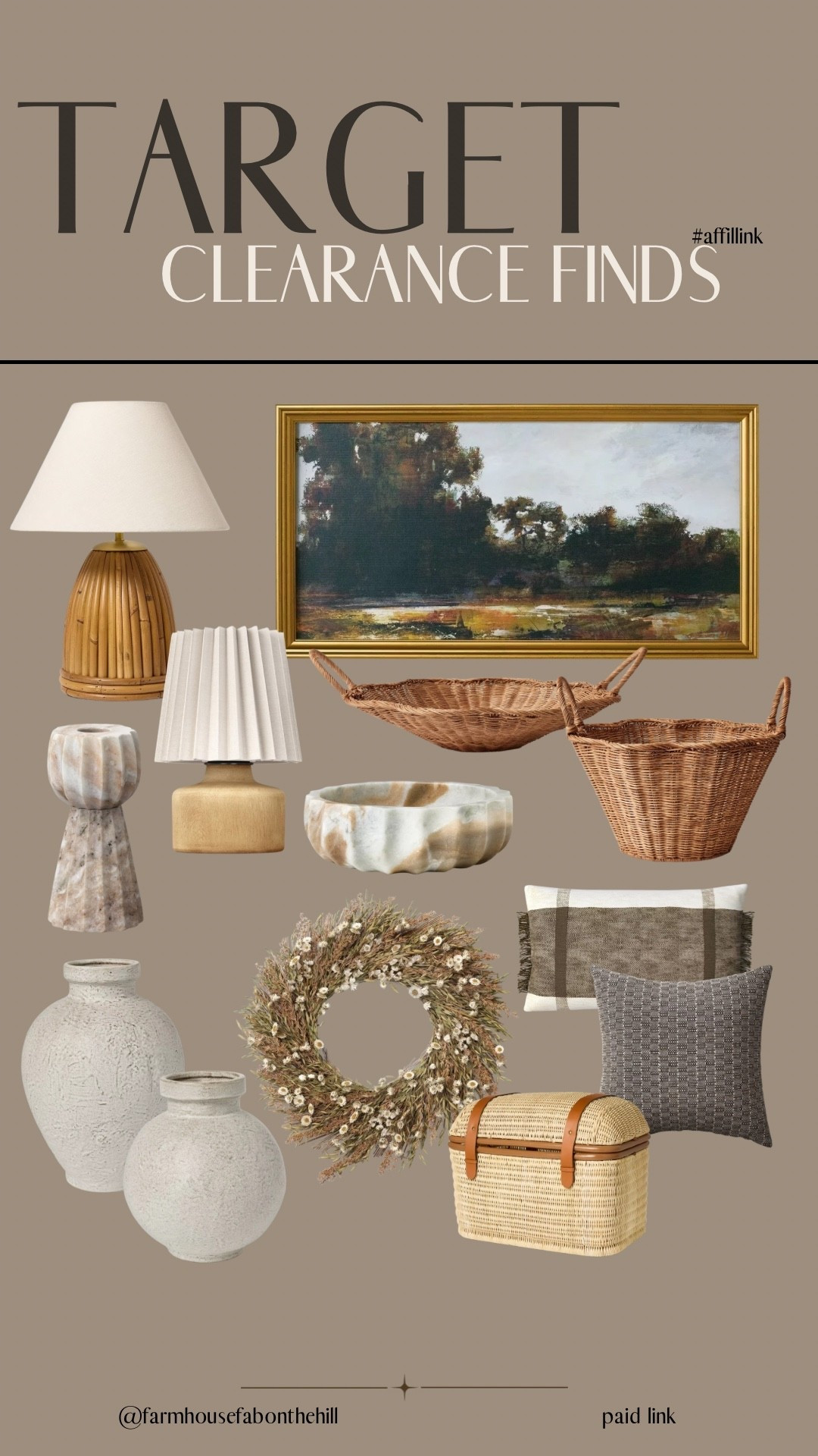 Wow!! Target- CLEARANCE!!
Top sellers at amazing prices… lots of neutral finds
-I have the marble pieces and vases and LOVE!! 🤎
- I have the mini lamp and live 🤎
- oh the baskets and pillows 🤎

#LTKHome #LTKSaleAlert