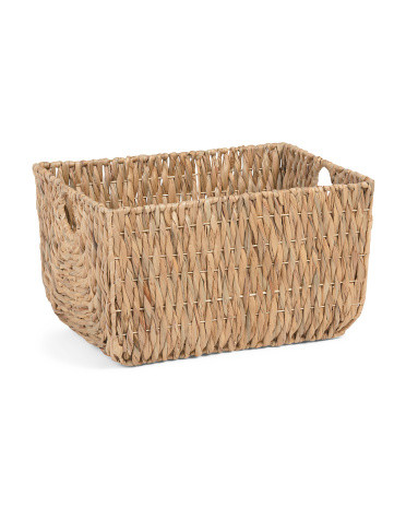 Twisted Water Hyacinth Bloated Storage Basket | TJ Maxx