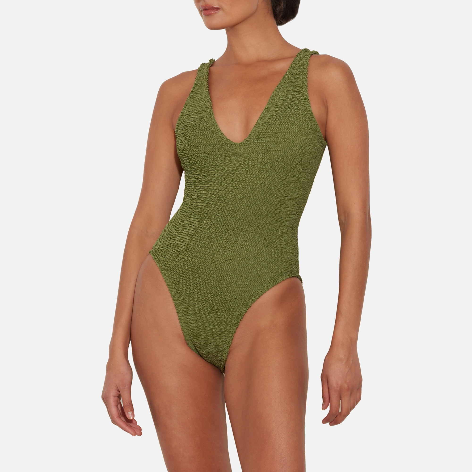 Hunza G Sadie Crinkle™ Seersucker Swimsuit | Coggles | Coggles (Global)