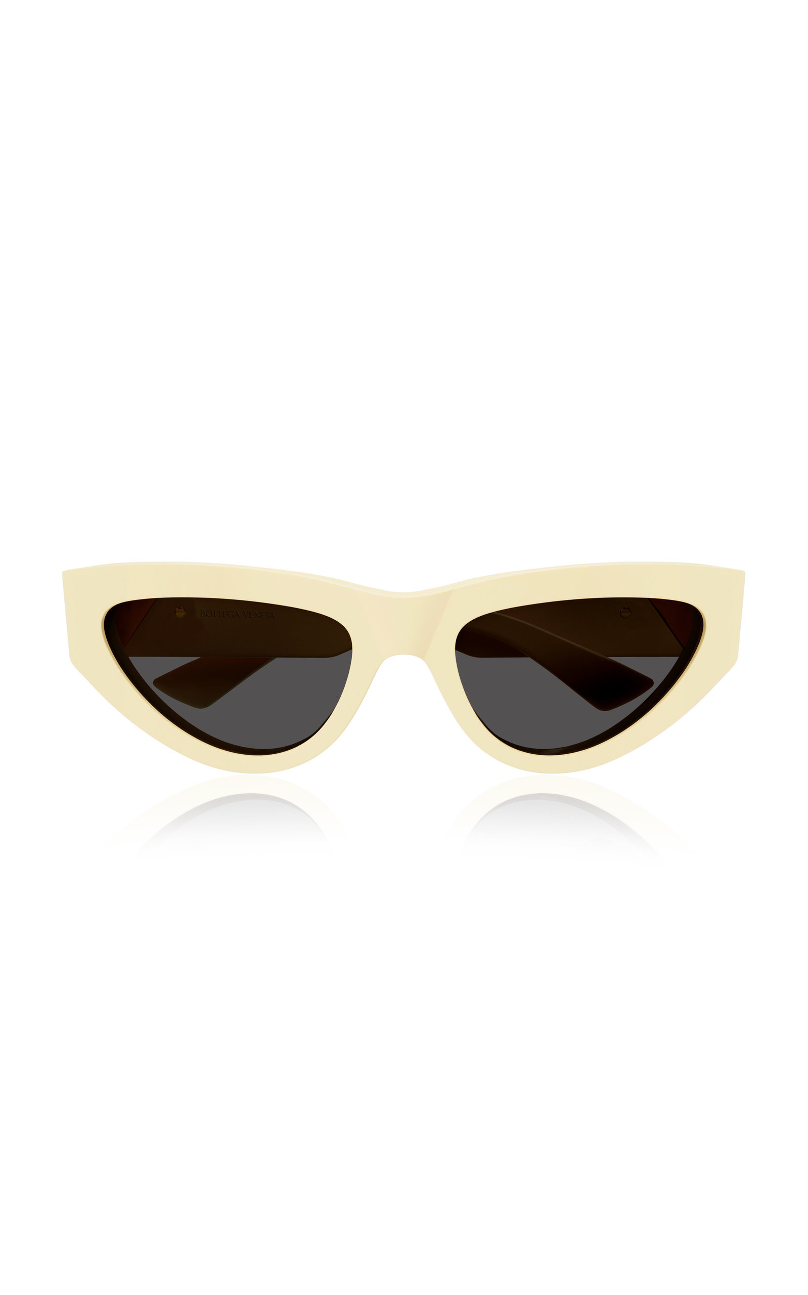 Bottega Veneta - Triangle Cat-Eye Acetate Sunglasses - Neutral - OS - Moda Operandi | Moda Operandi (Global)