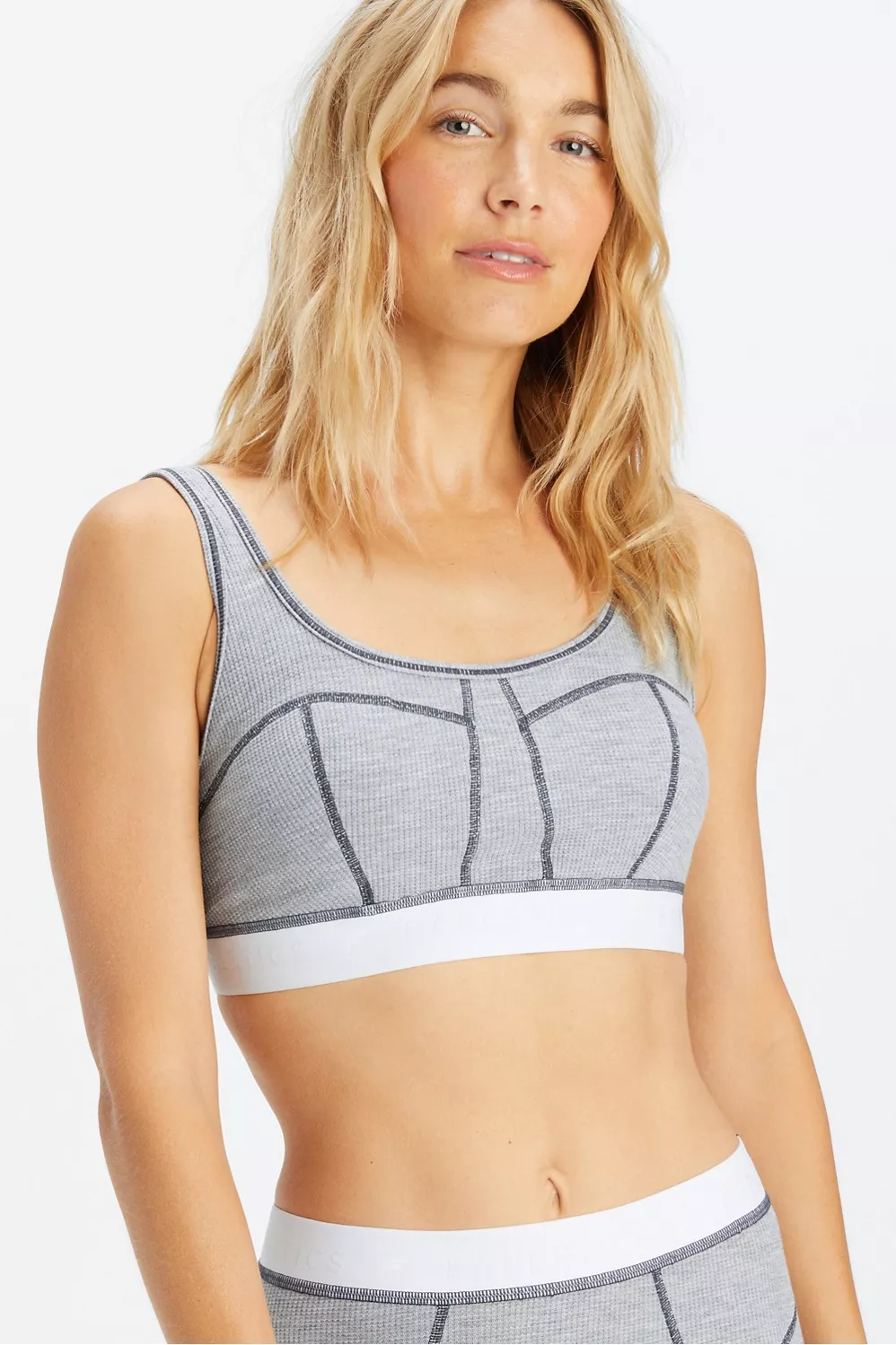 Fabletics Waffle Bra curated on LTK