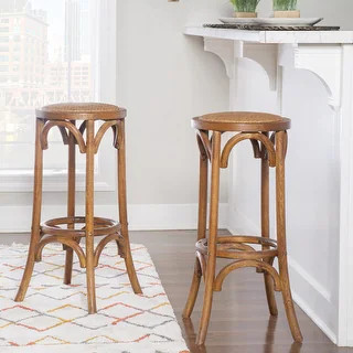 Flint Walnut Rustic Backless Bar Stool - Bed Bath & Beyond - 21643688 | Bed Bath & Beyond