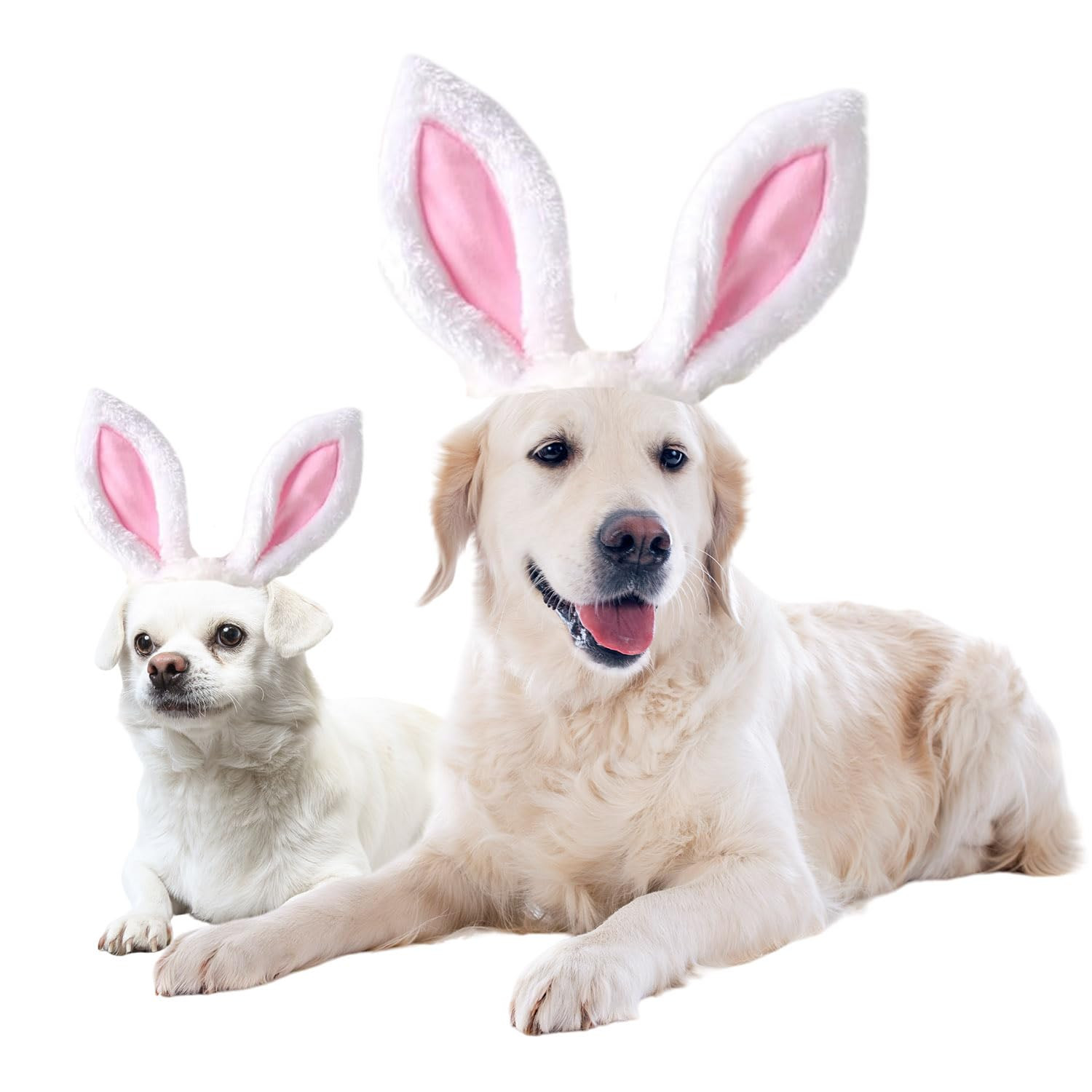 FLAdorepet Dog Rabbit Bunny Ear Headband Headwear Hat,Halloween Easter Cat Bunny Costume Outfits ... | Amazon (US)