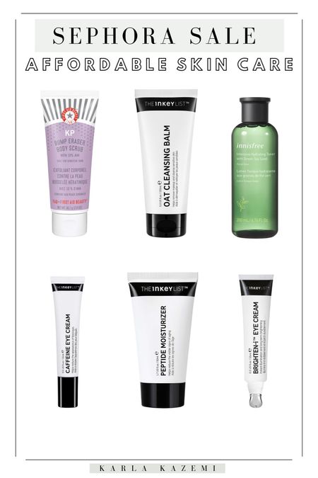 Sephora sale affordable skin 🙌🏼  Inky list, Innisfree, and First aid beauty must haves! Get all of these for up to 20% off until November 7th. #sephorasale #salealert #skincare #affordableskincare 

#LTKbeauty #LTKsalealert #LTKunder50