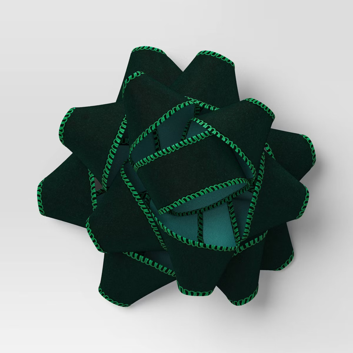Velvet Christmas Decorative Gift Bow Green - Wondershop™ | Target