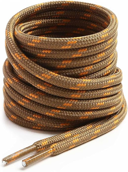 VSUDO Round Shoe Laces for Hiking Boots, 5/32 Inch Shoestrings for Outdoor Work Shoes, Thick Clim... | Amazon (US)