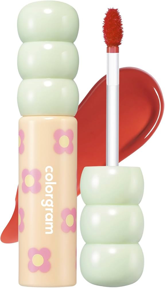COLORGRAM Fruity Glass Tint 06 Joyful Tomato | | Lip Plumper l Glossy Dewy Lip Gloss, Highly Pigm... | Amazon (US)