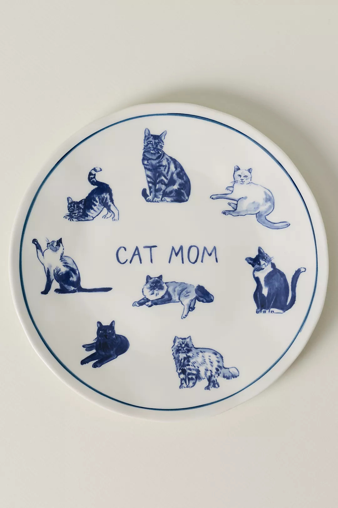 Molly Hatch Stoneware Dog and Cat Mom Dessert Plates | Anthropologie (US)