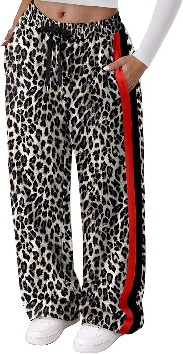 Sampeel Womens Sweatpants Fall Outfits Wide Leg Lounge Pants with Pockets | Amazon (US)