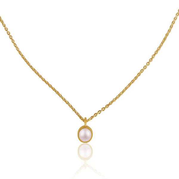 Pearl Dainty Pendant Necklace | Christina Greene 