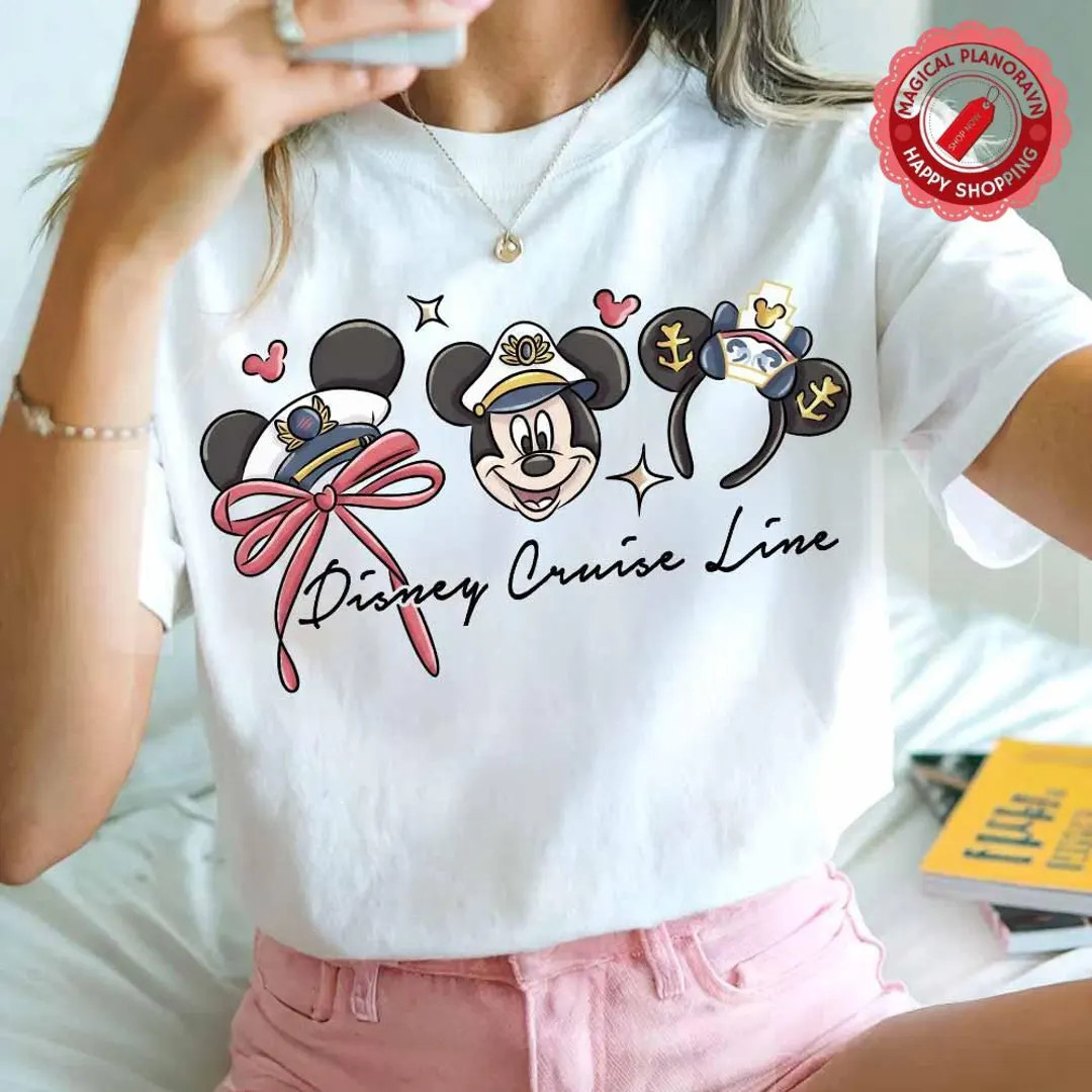 Coquette Bow Disney Cruise Shirt, Mickey Minnie Let's Cruise Squad, Family Cruise Trip 2026, Disn... | Etsy (US)