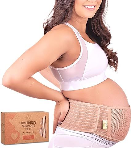 Maternity Belly Band for Pregnancy - Soft & Breathable Pregnancy Belly Support Belt - Pelvic Supp... | Amazon (CA)