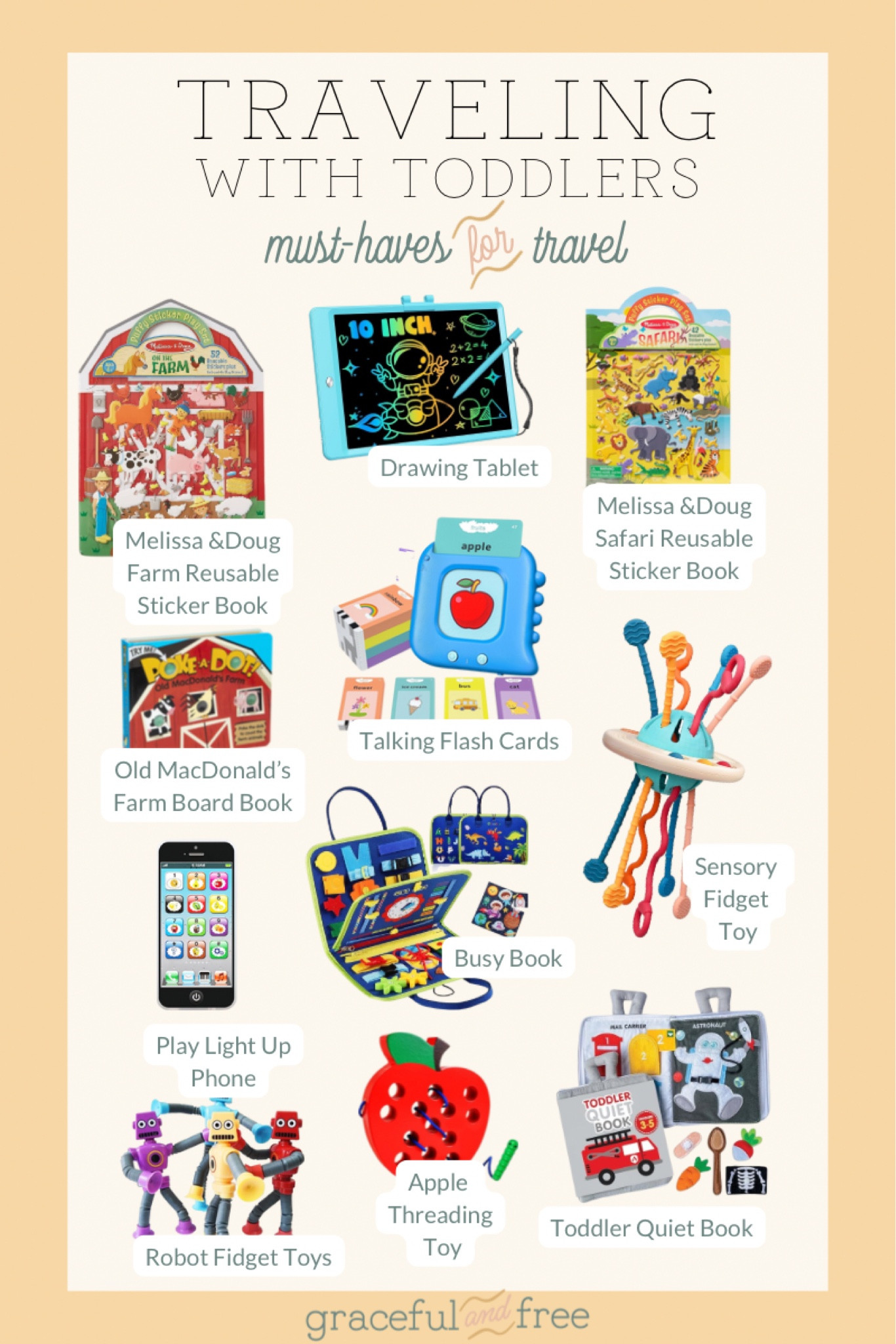 Best toys for traveling with toddlers! Screen free ideas for toddlers on a road trip or airplane! 

#LTKTravel #LTKKids #LTKFamily