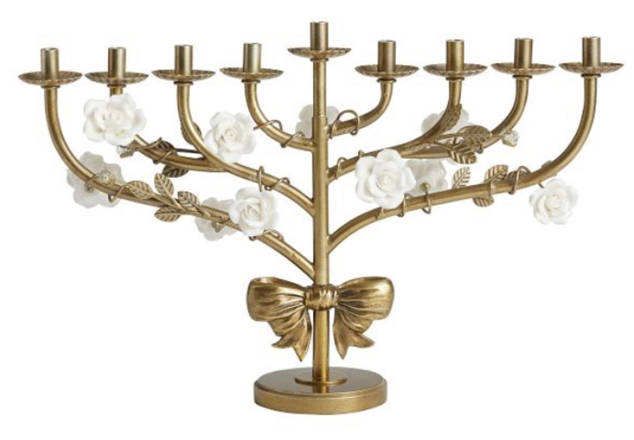 Menorah , floral menorah 