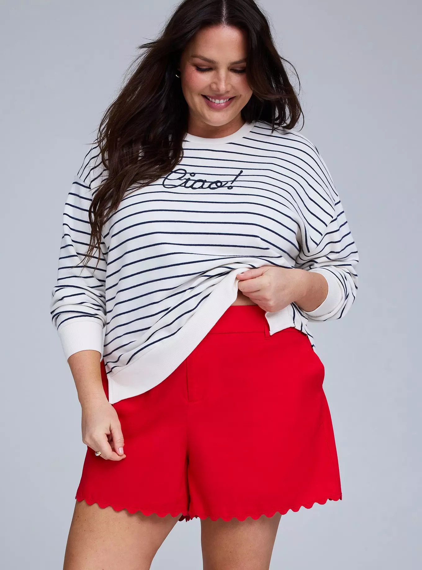 Belle Isle 5'' Scallop Hem Short | Torrid (US & Canada)