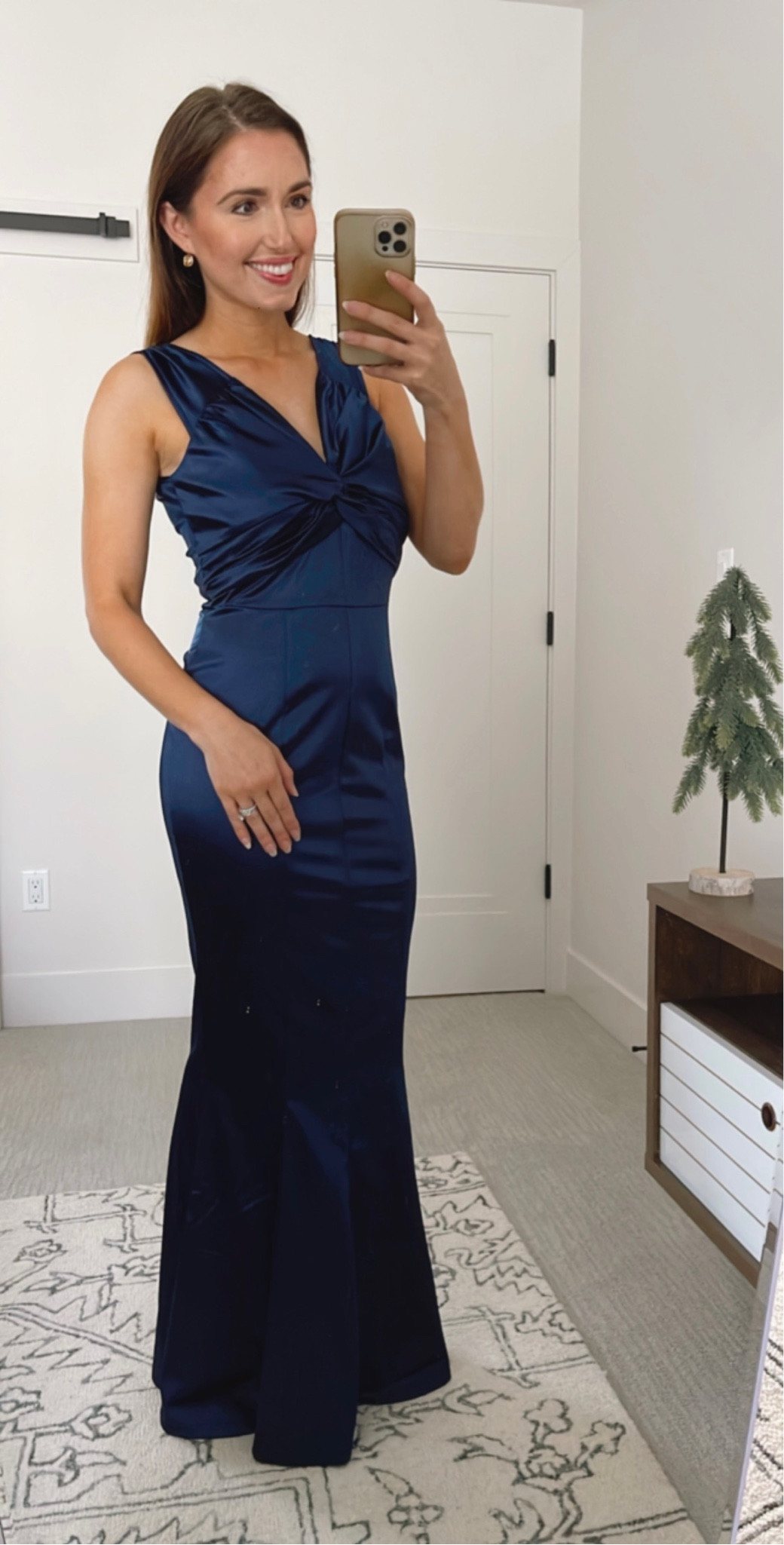 Amazon fashion fall wedding guest dress option- wearing size S in blue 
I’m 5’3” and the length is perfect on me with heels
- I love the mermaid hem 

#LTKSeasonal #LTKwedding #LTKunder50