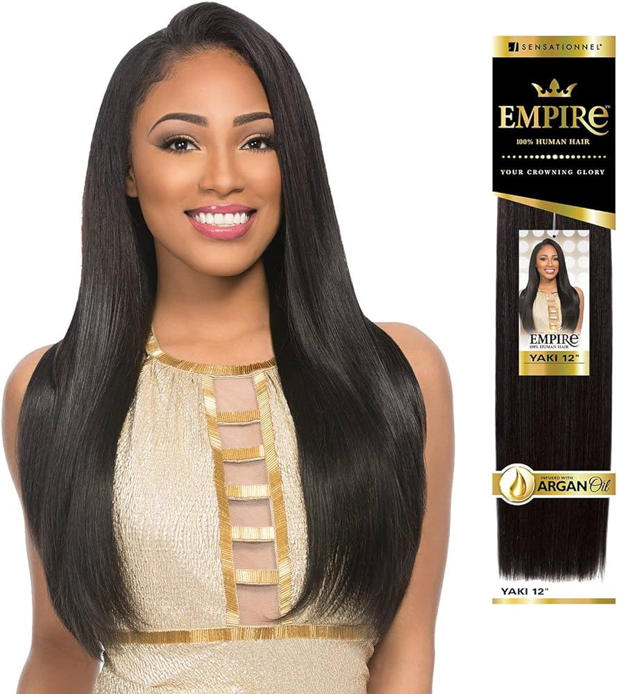 Sensationnel Empire Yaki weave hair - virgin Human hair extensions Yaki texture hair for weaving ... | Amazon (US)
