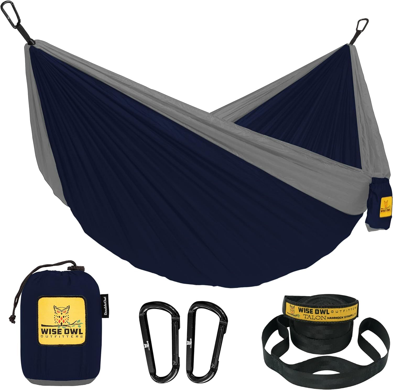 Wise Owl Outfitters Camping Hammock - Portable Hammock Single or Double Hammock Camping Accessori... | Amazon (US)