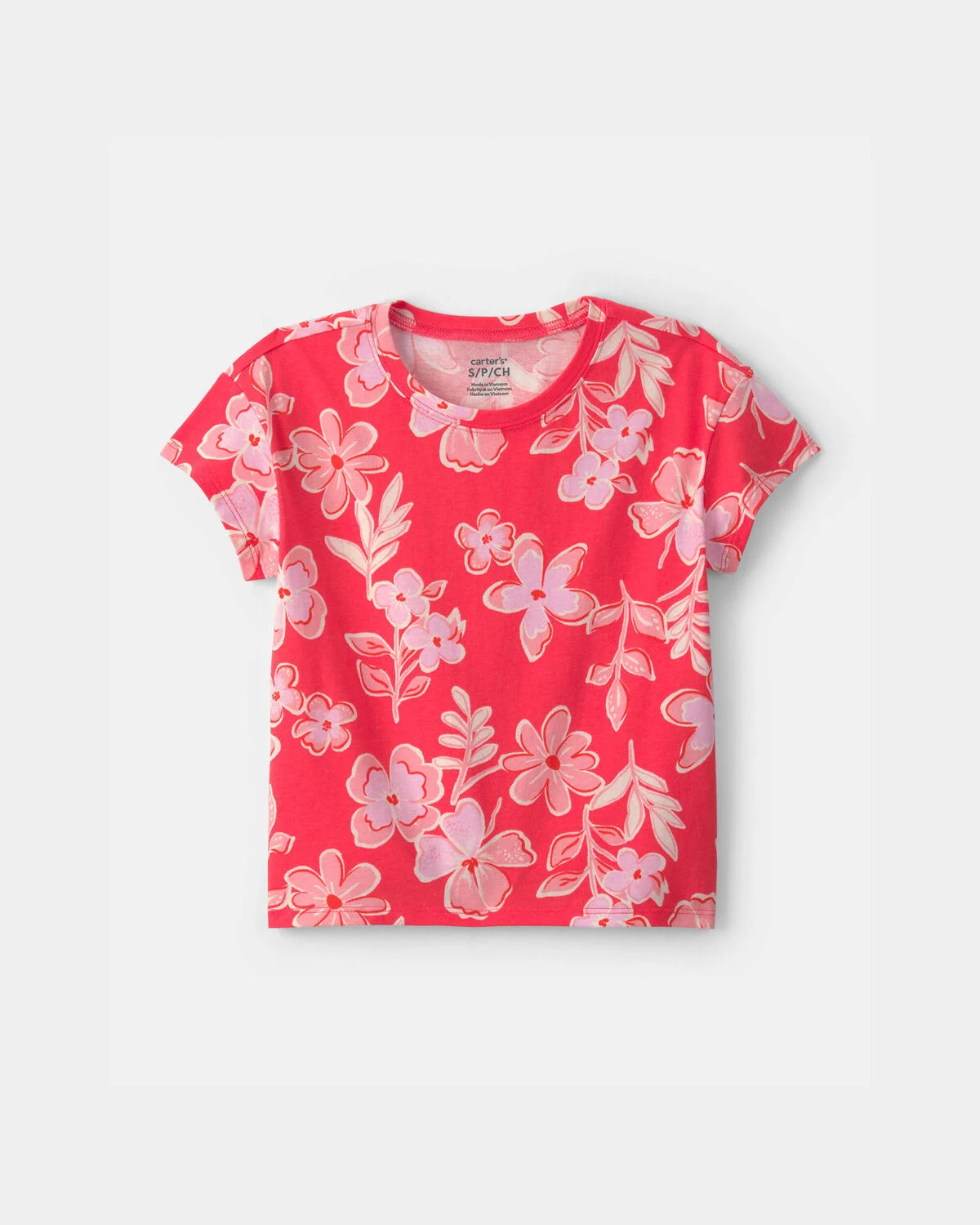 Girls Floral Top - Coral | Carter's Inc