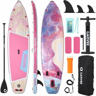 Premium Inflatable Paddle Board with Water Bag -11ft Paddle Board, 34 Inch Wide,420 Pound Weight Capacity,6 Inch Thick, Durable,20 Pound Paddle Board | Target