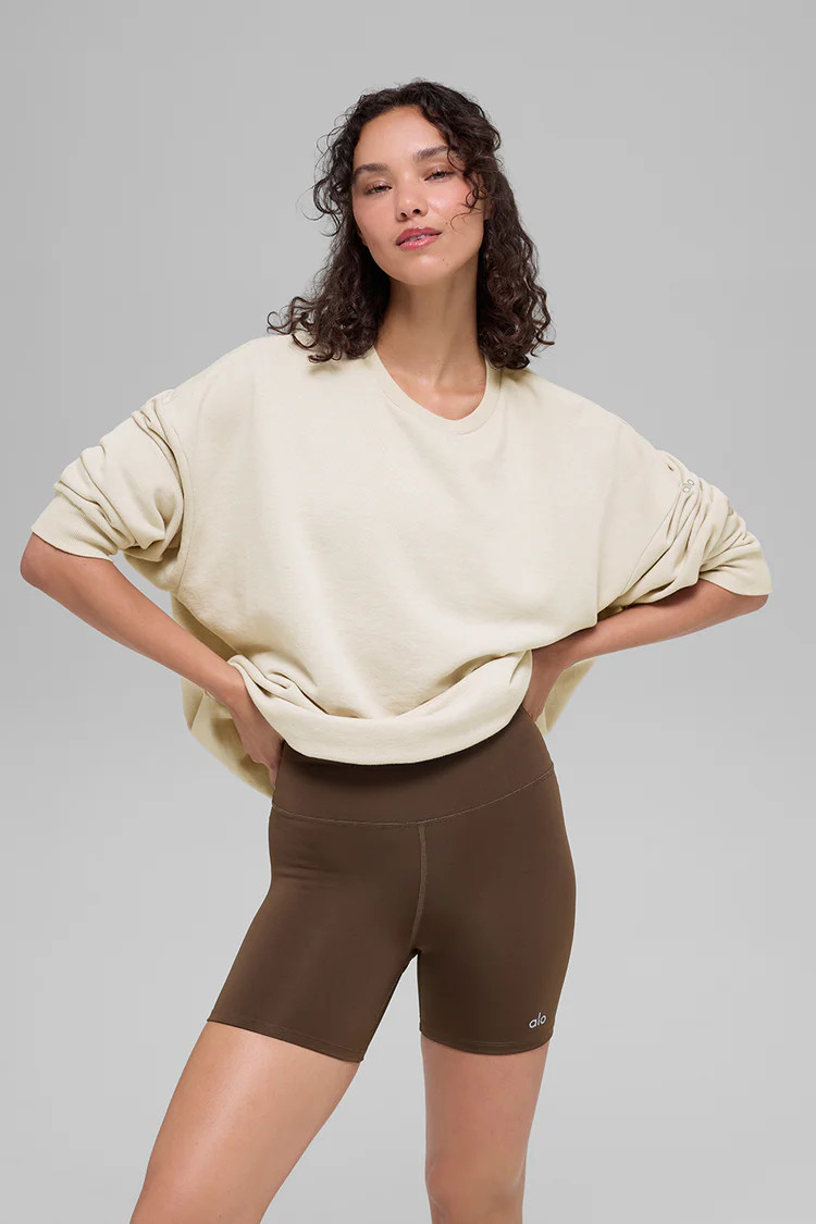 Chill Crew Neck Pullover - Bone | Alo Yoga (US)