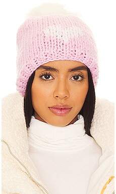 GOGO Sweaters Heart Toque in Bubblegum & Snow from Revolve.com | Revolve Clothing (Global)