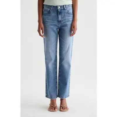 AG Brinley Mid Rise Straight Leg Jeans in 16 Years Madness at Nordstrom, Size 25 | Nordstrom