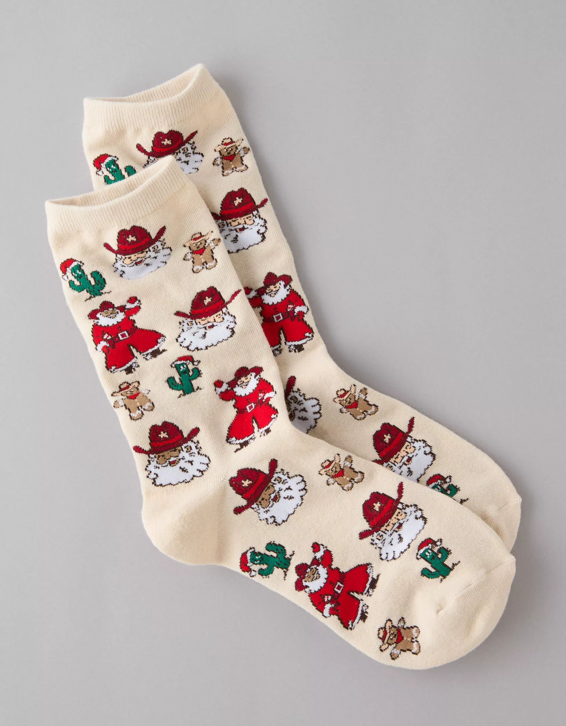AE Howdy Partner Holiday Crew Socks | American Eagle Outfitters (US & CA)