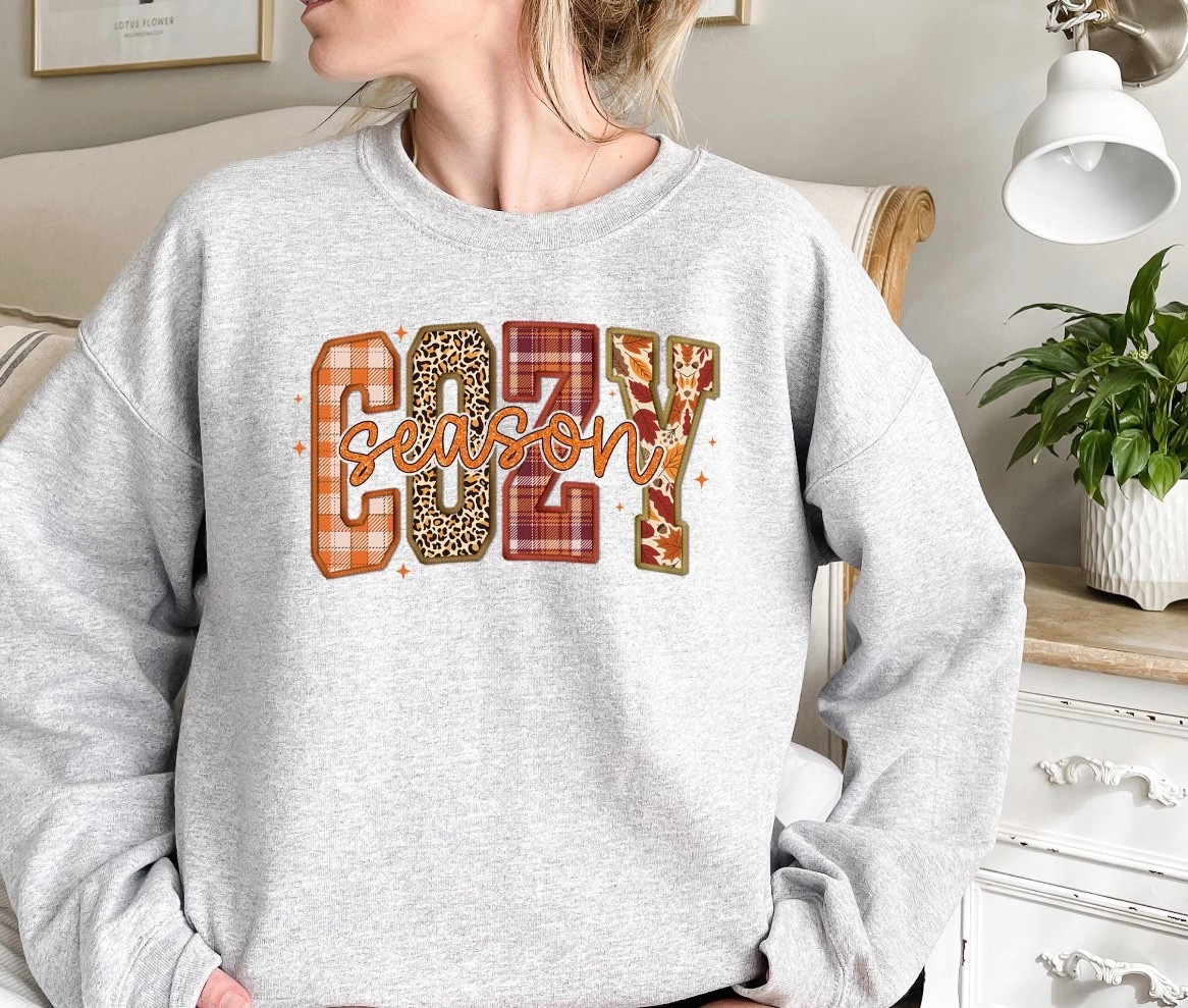 Cozy Season Sweatshirt, Retro Fall Sweatshirt, Get Cozy Sweatshirt, Womens Fall Sweaters, Fall Graphic Tee, Women Fall Shirt,Sweater Weather

#LTKStyleTip #LTKSeasonal