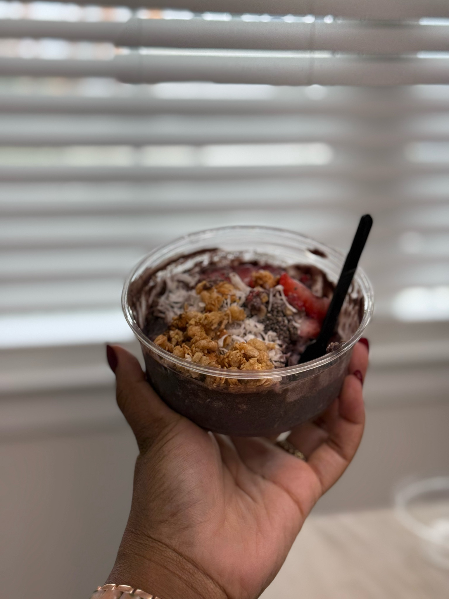 Meal prepped these acai protein bowls earlier this week and threw them in the freezer for when I’m ready to eat them. I let them set out for a bit to thaw and now it’s ready to eat. I put Greek yogurt and protein powder in this to help me increase my protein intake. Saved a lot of time meal prepping these ahead of time. And saved money! 

#LTKHome