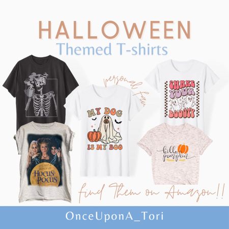 Cute Halloween themed t-shirts from Amazon 🎃

Some of these shirts are on sale for less than $10. 🤯


#LTKunder50 #LTKSeasonal #LTKsalealert